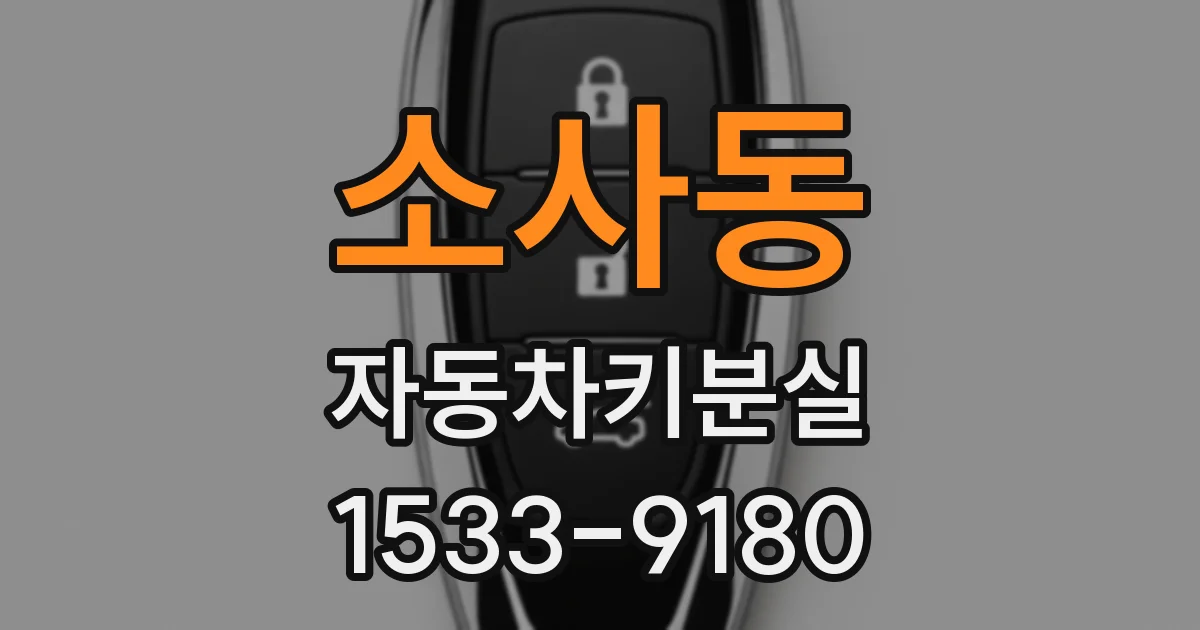 소사동 자동차키분실