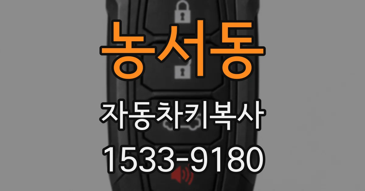 농서동 자동차키복사