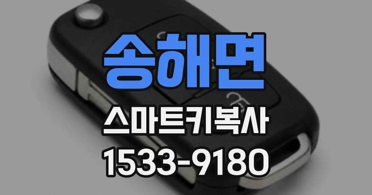 송해면 스마트키복사