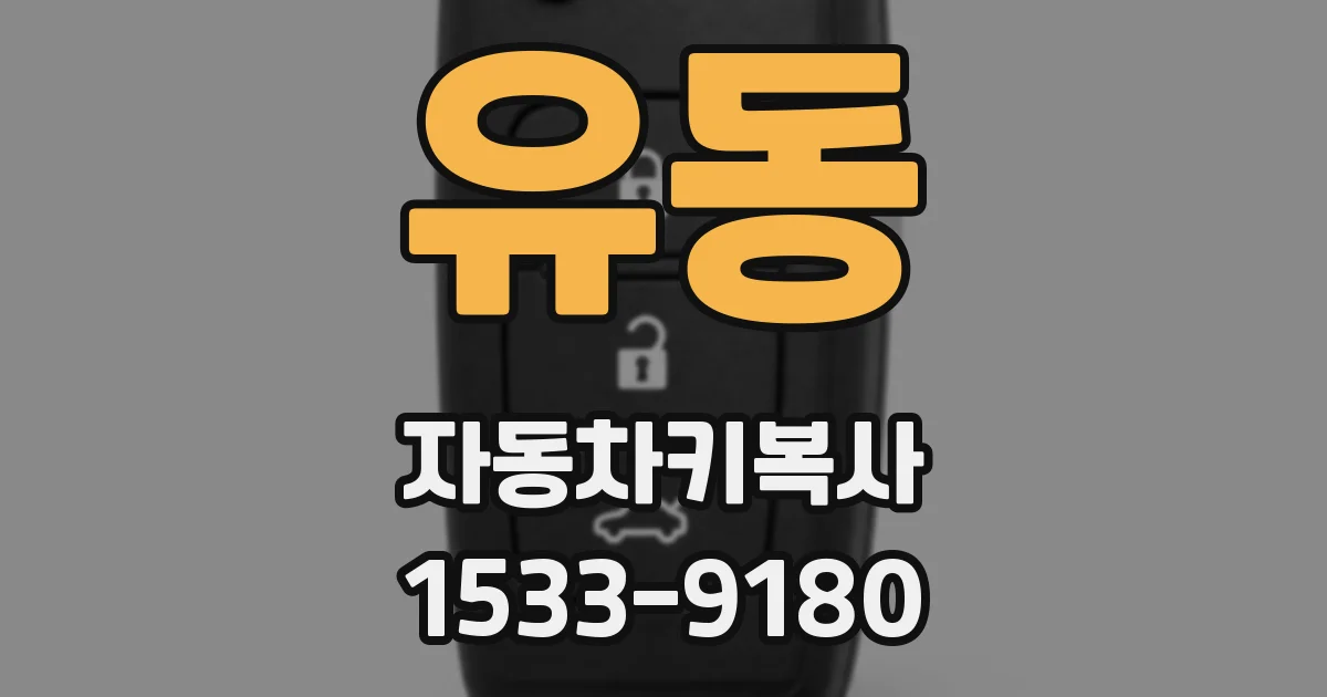 유동 자동차키복사