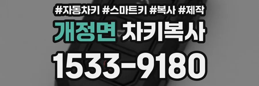 개정면 차키복사