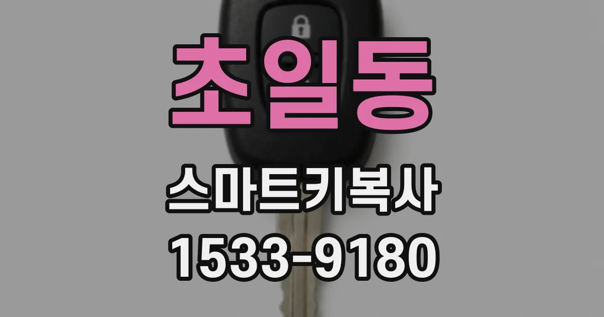 초일동 스마트키복사