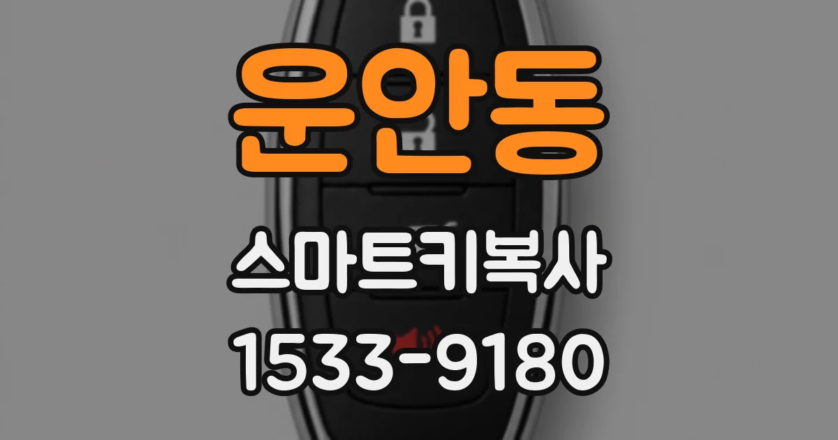 운안동 스마트키복사