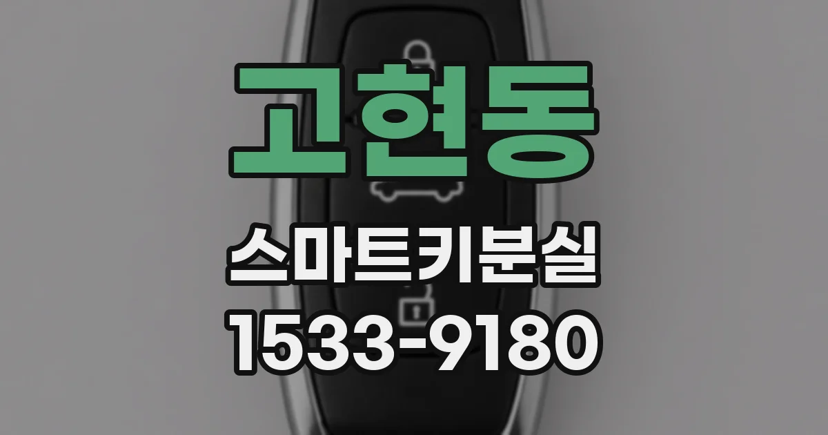 고현동 스마트키분실