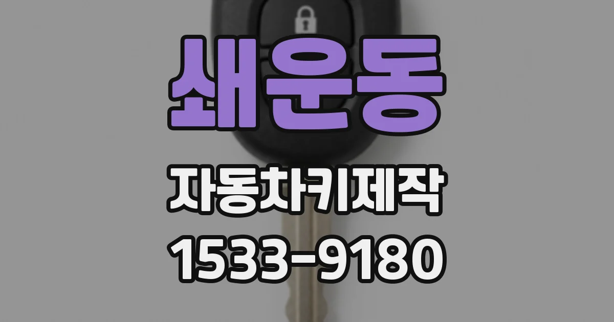 쇄운동 자동차키제작
