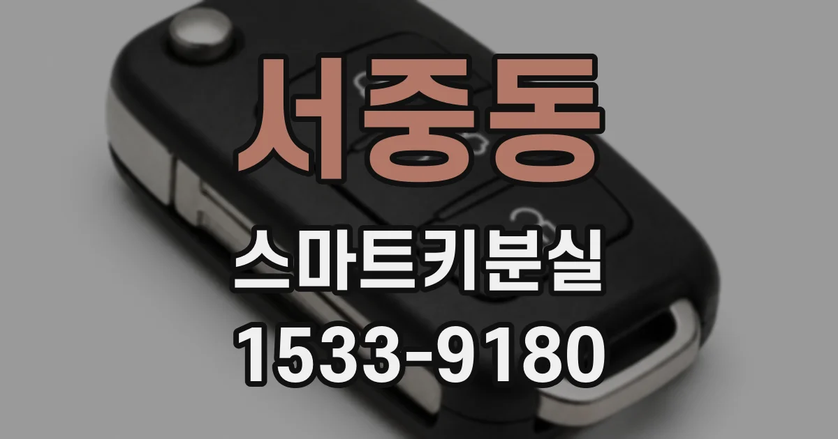 서중동 스마트키분실