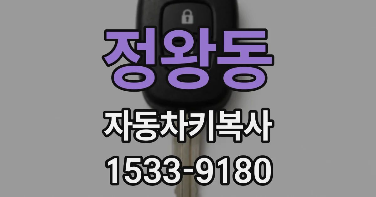 정왕동 자동차키복사