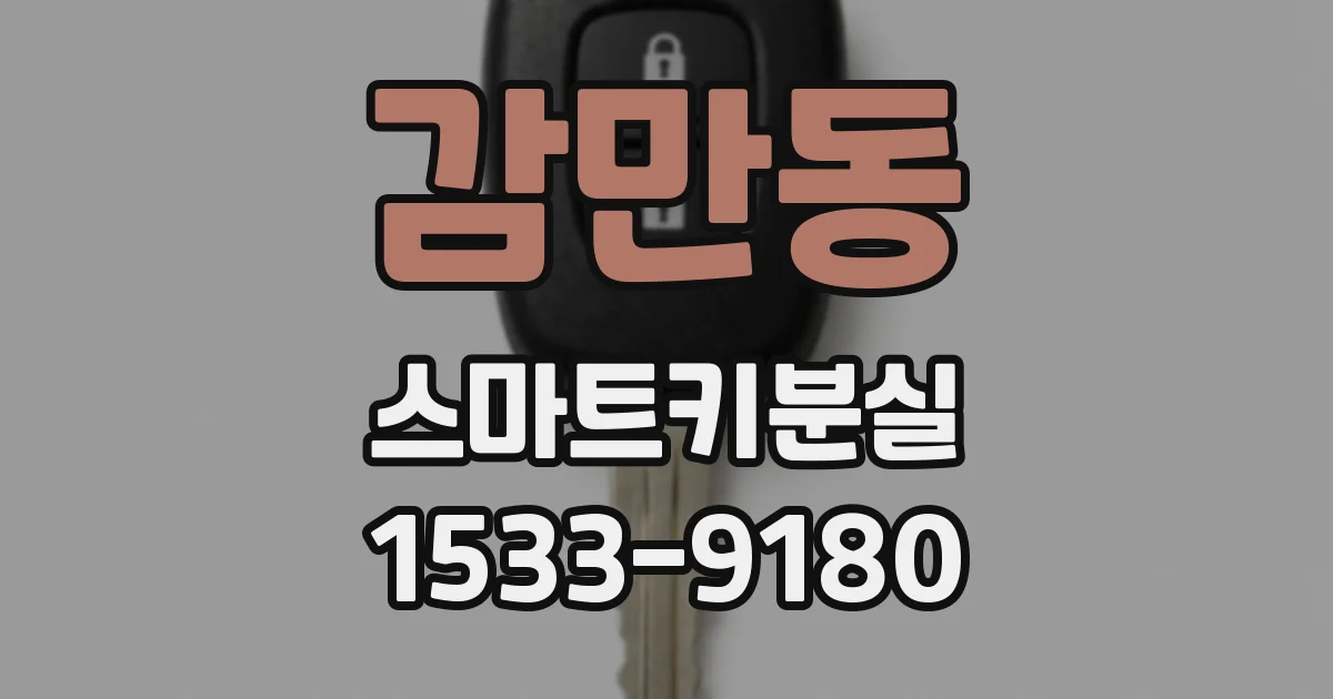 감만동 스마트키분실