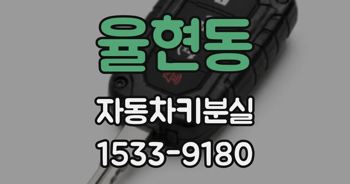 율현동 자동차키분실