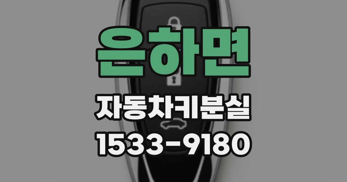 은하면 자동차키분실