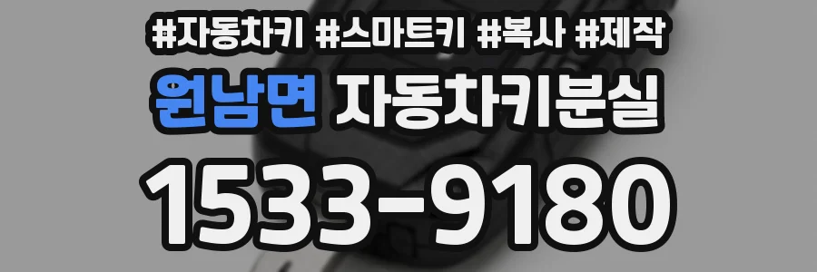 원남면 자동차키분실