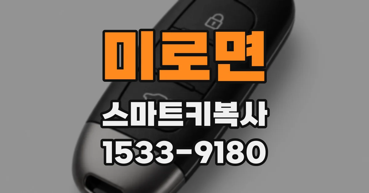 미로면 스마트키복사