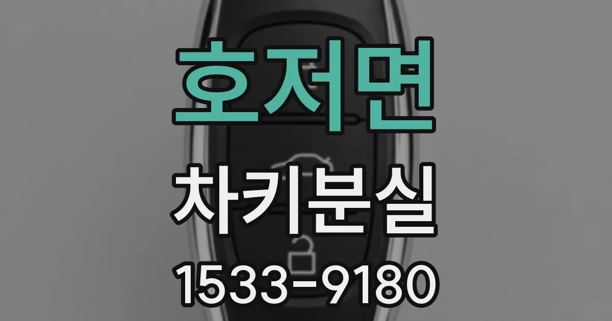 호저면 차키분실