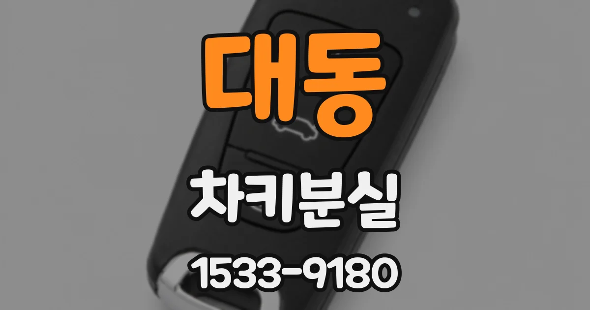 대동 차키분실
