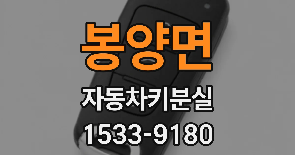 봉양면 자동차키분실