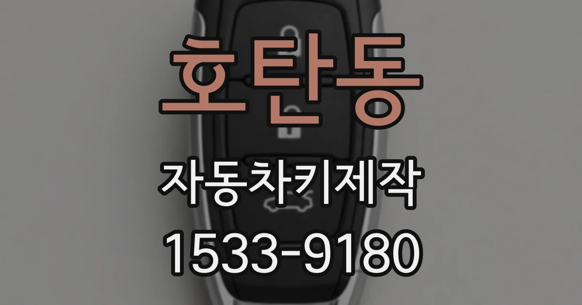 호탄동 자동차키제작