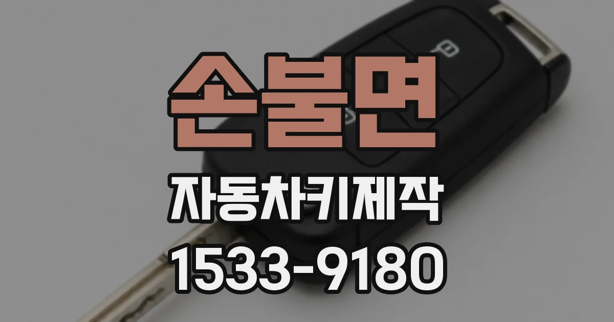 손불면 자동차키제작