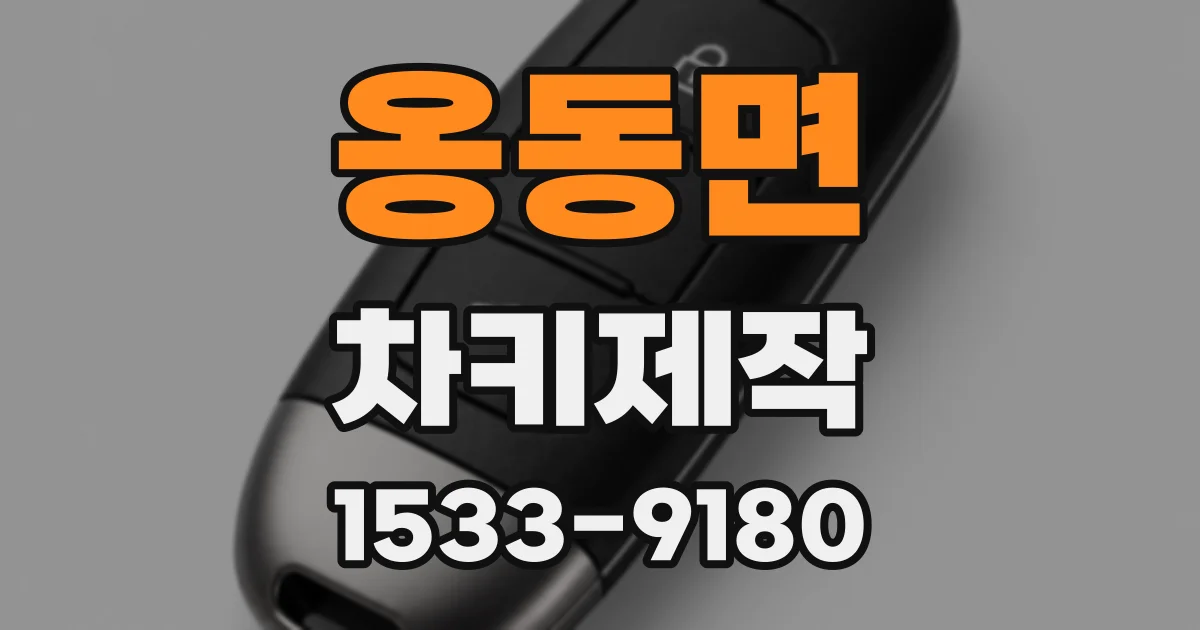 옹동면 차키제작