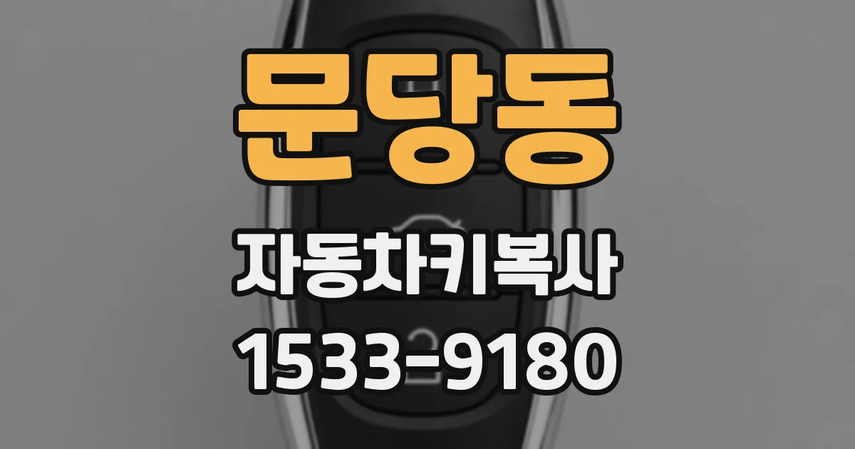 문당동 자동차키복사