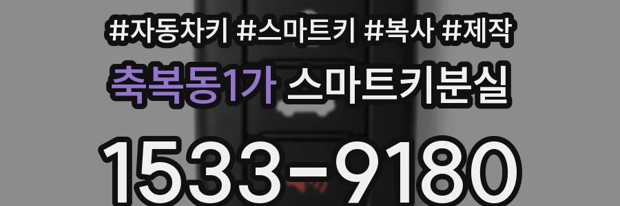 축복동1가 스마트키분실