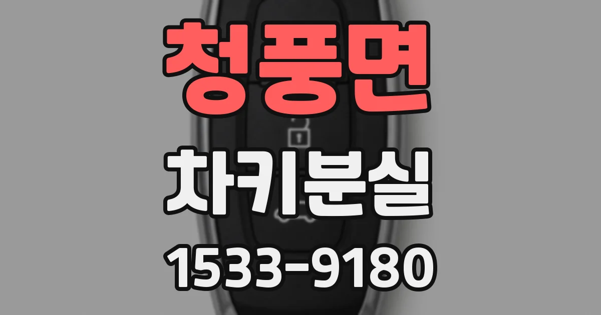 청풍면 차키분실