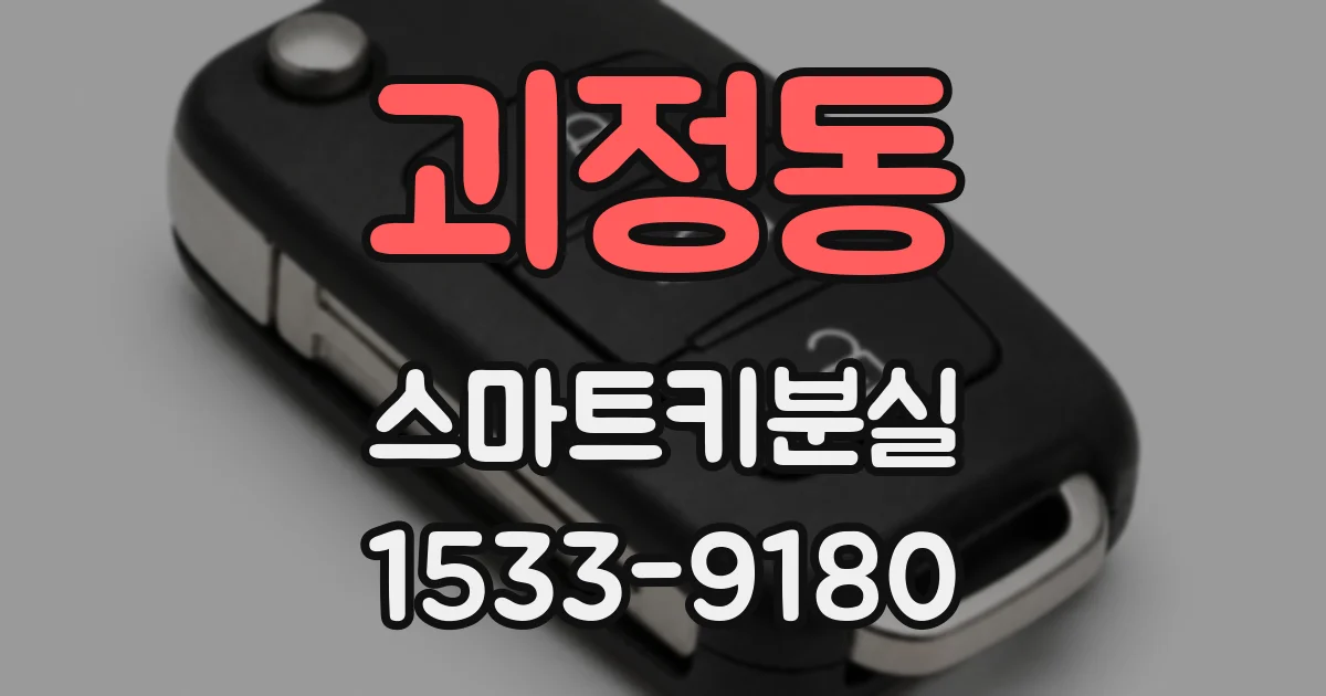 괴정동 스마트키분실