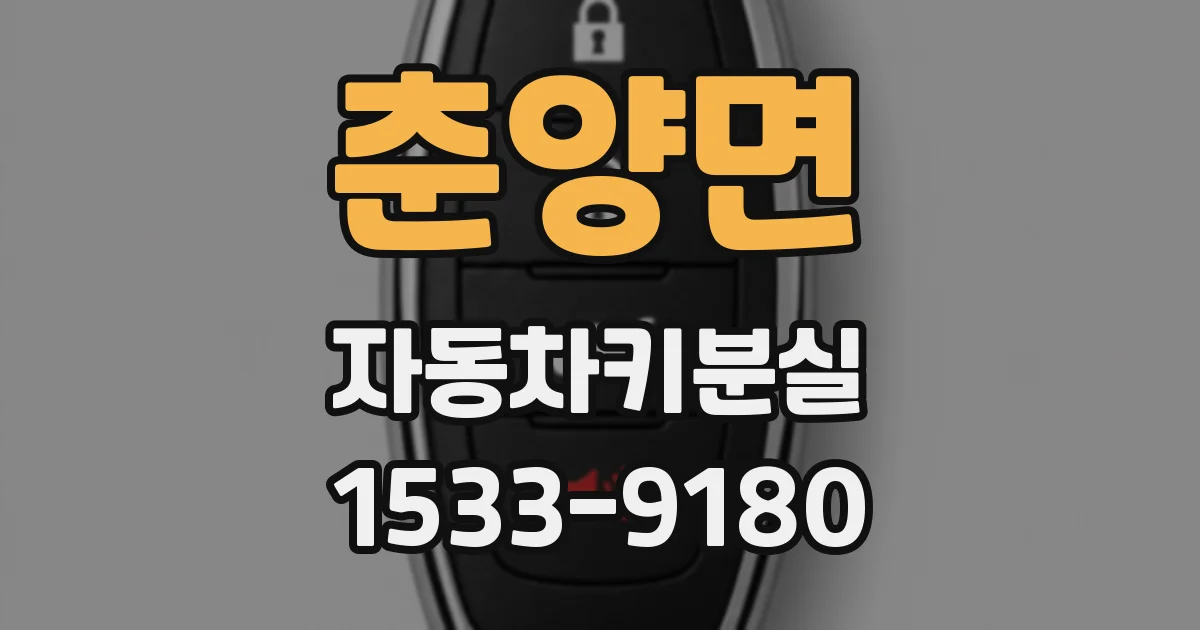 춘양면 자동차키분실
