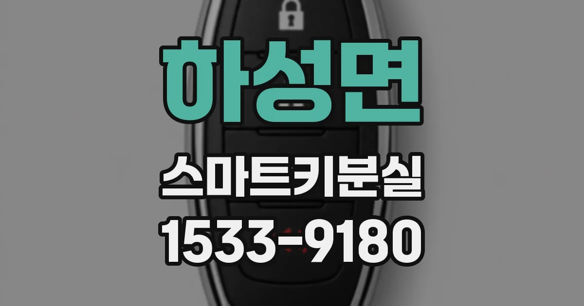 하성면 스마트키분실