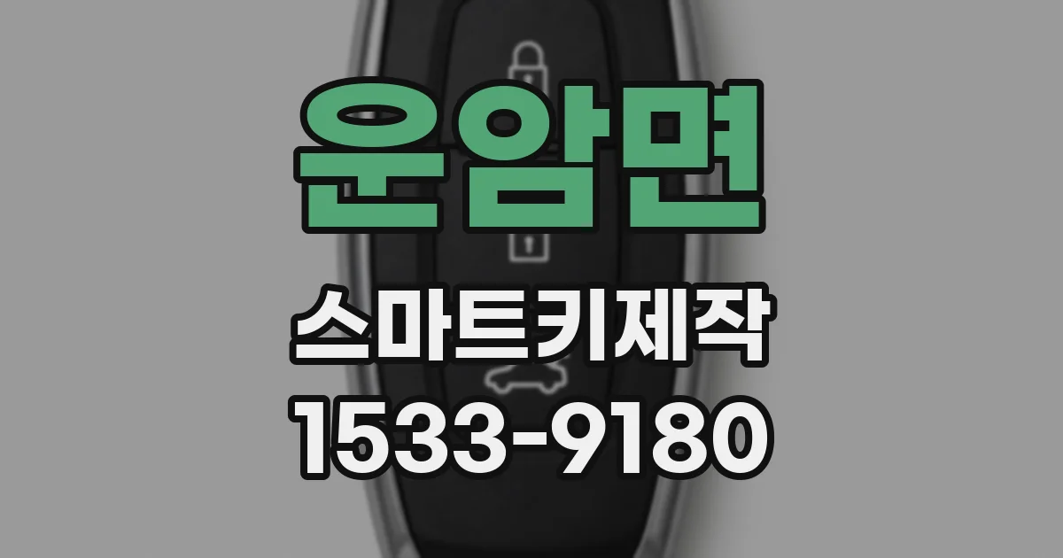 운암면 스마트키제작