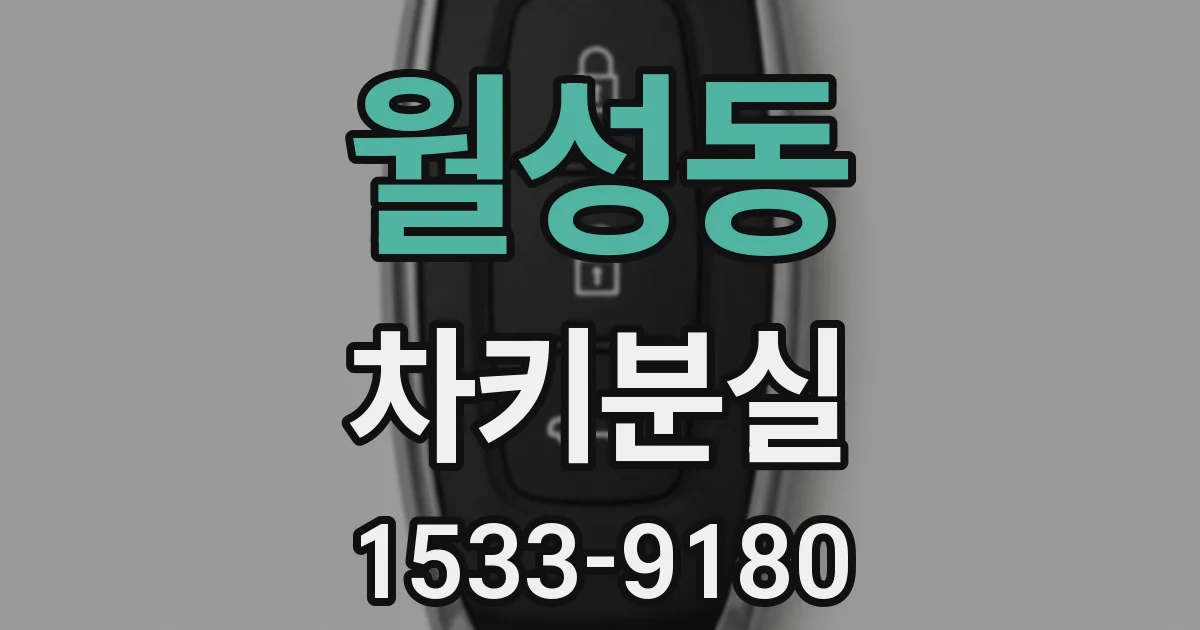 월성동 차키분실