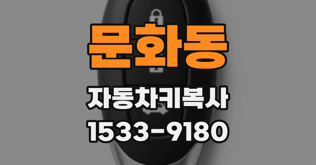 문화동 자동차키복사