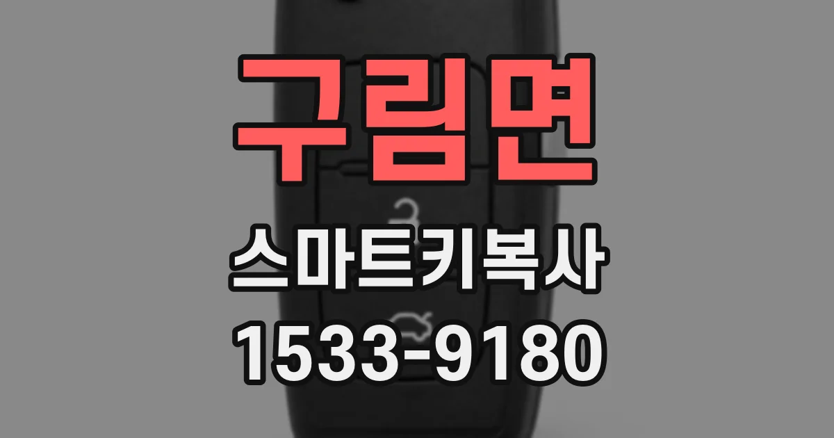 구림면 스마트키복사