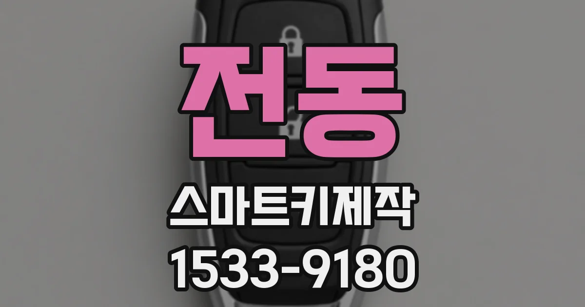 전동 스마트키제작
