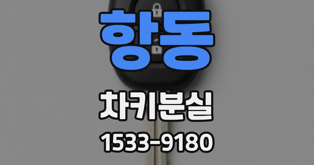 항동 차키분실