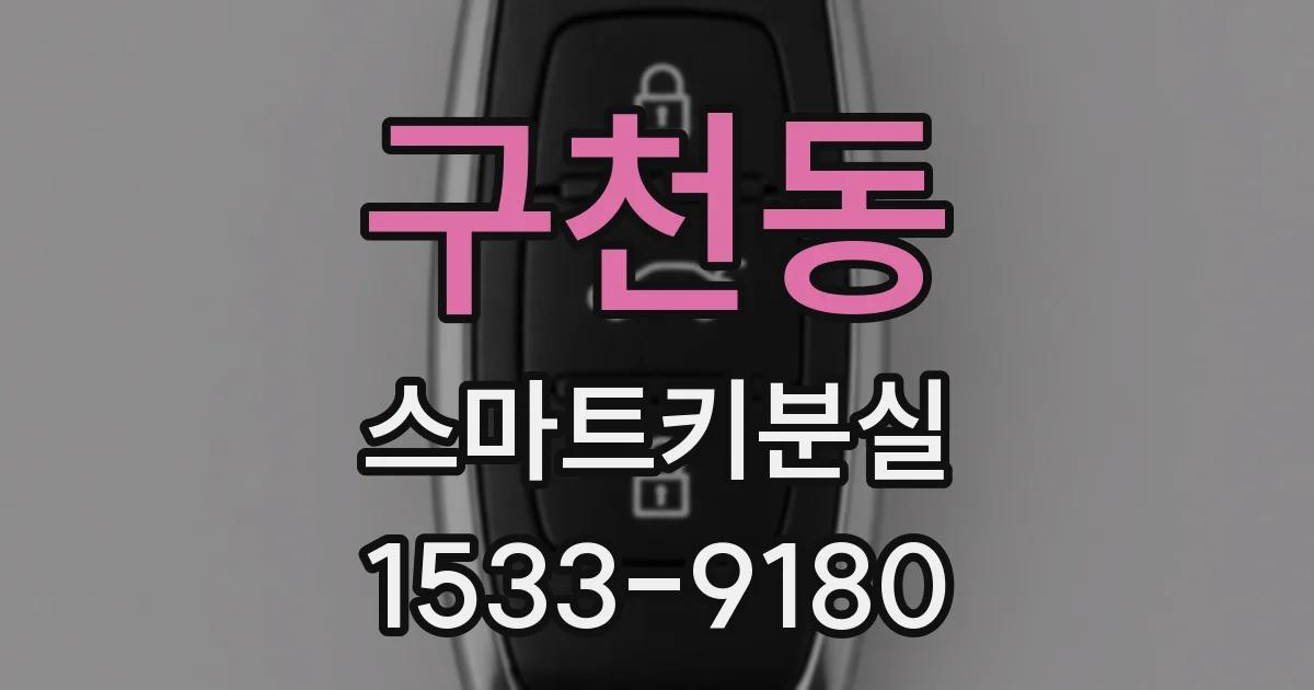 구천동 스마트키분실