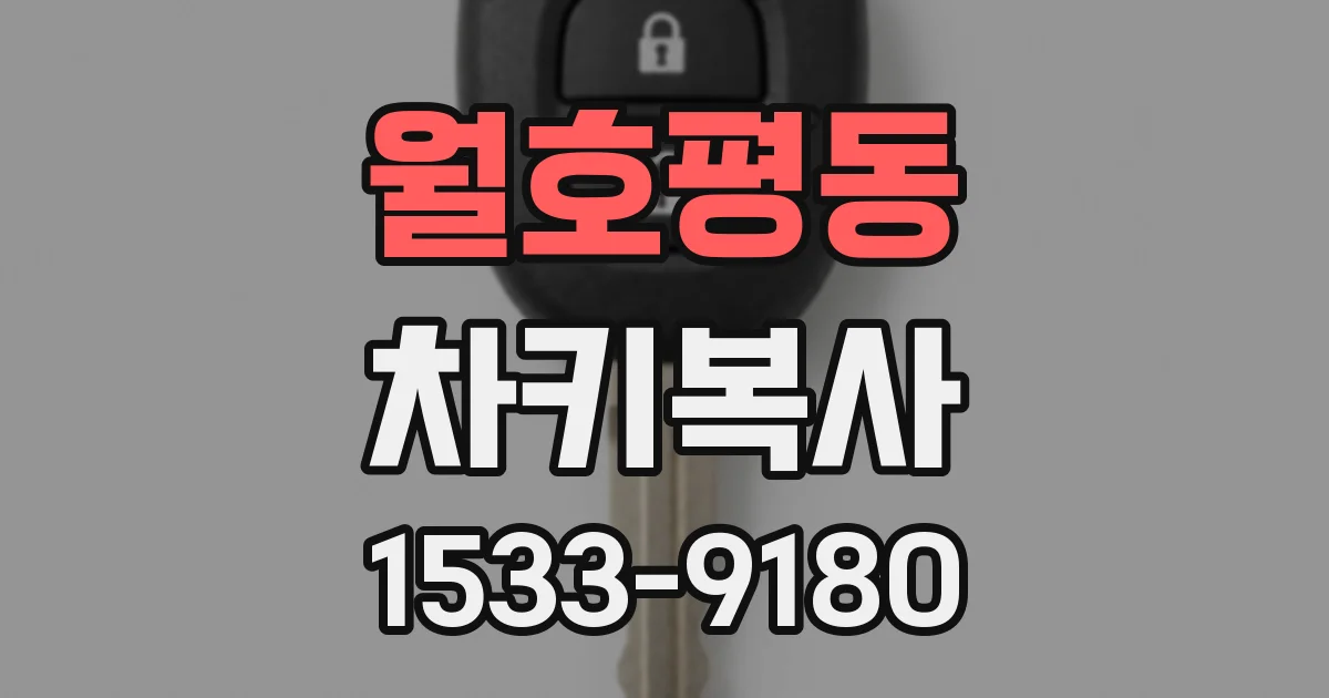 월호평동 차키복사