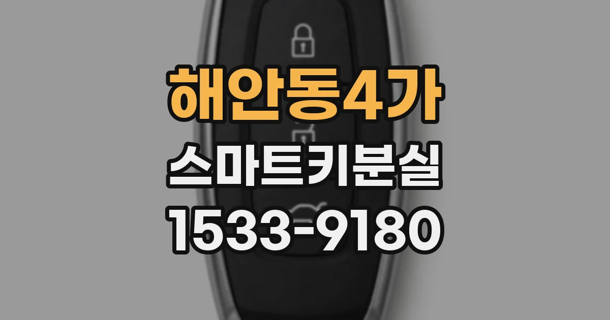 해안동4가 스마트키분실