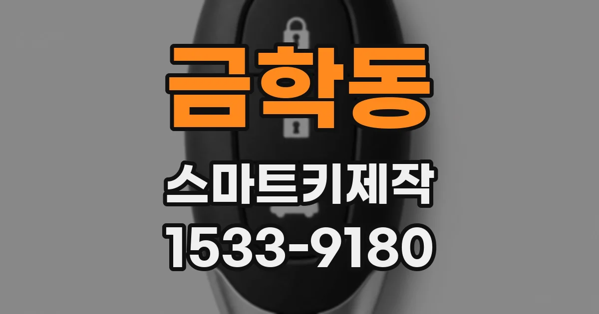 금학동 스마트키제작