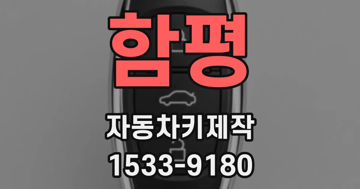 함평 자동차키제작