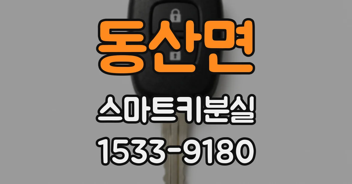 동산면 스마트키분실