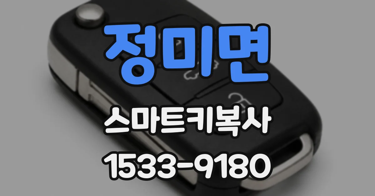정미면 스마트키복사