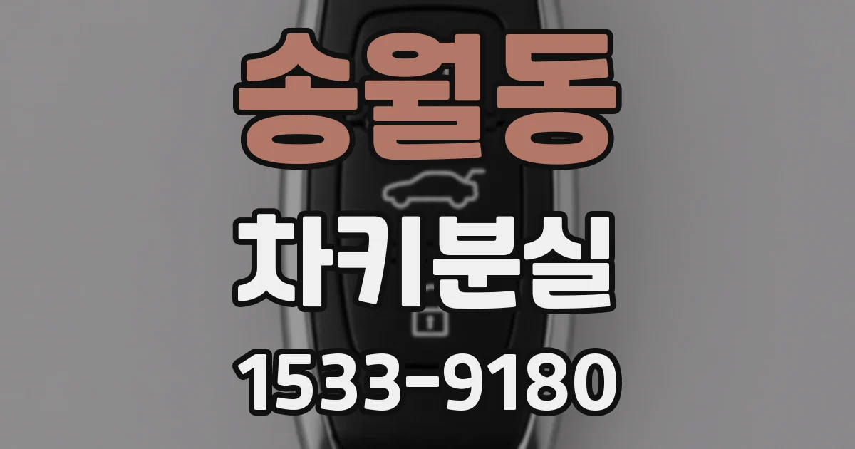 송월동 차키분실