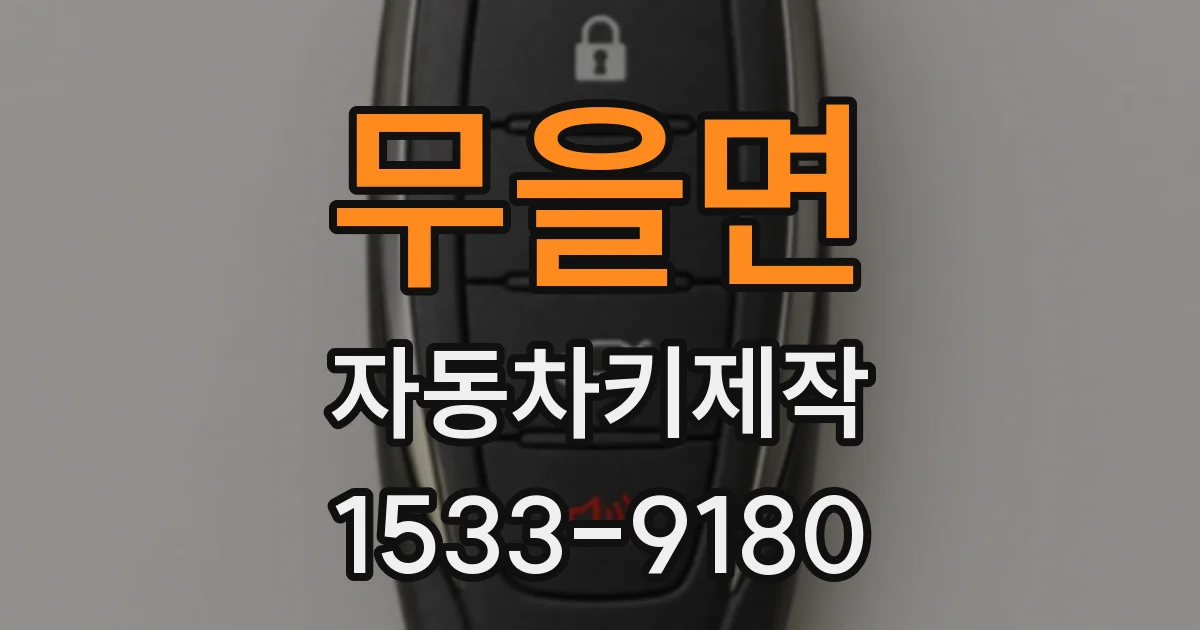 무을면 자동차키제작