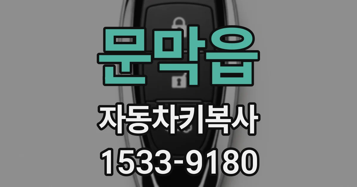 문막읍 자동차키복사