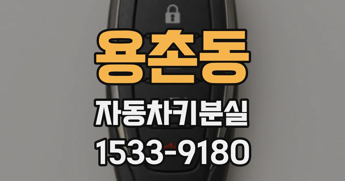 용촌동 자동차키분실