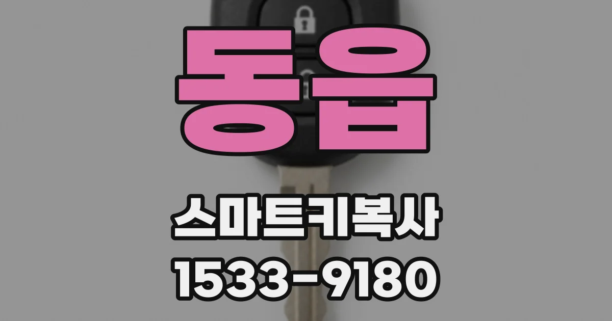 동읍 스마트키복사