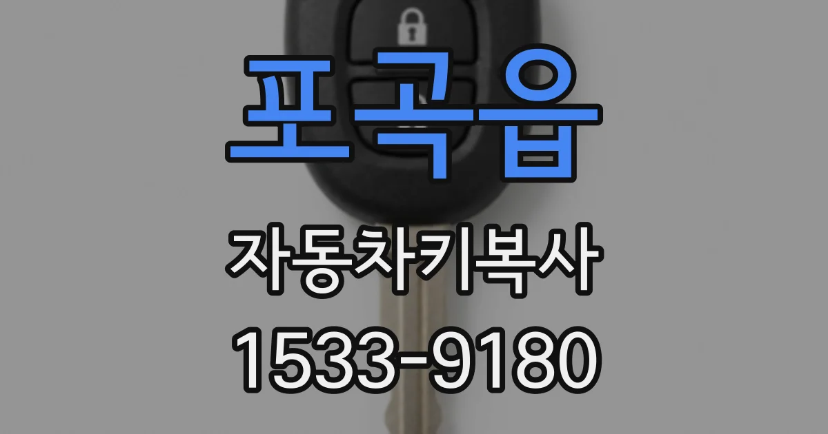 포곡읍 자동차키복사