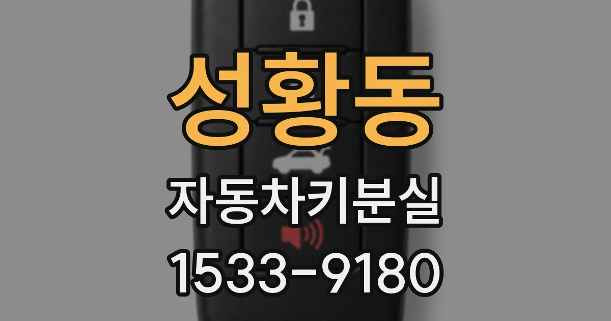 성황동 자동차키분실