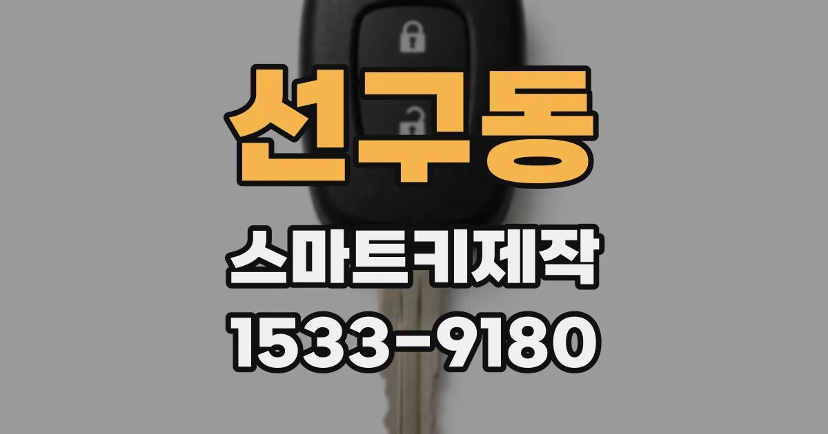 선구동 스마트키제작