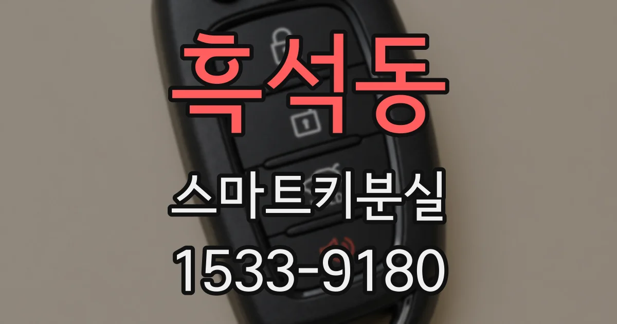 흑석동 스마트키분실